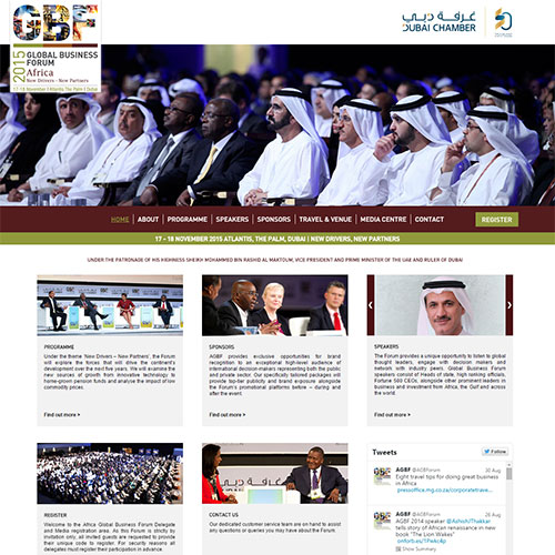 Screenshot of Africa Global Business Forum