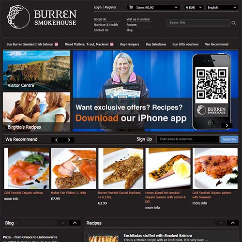 Screenshot of Burren Smokehouse