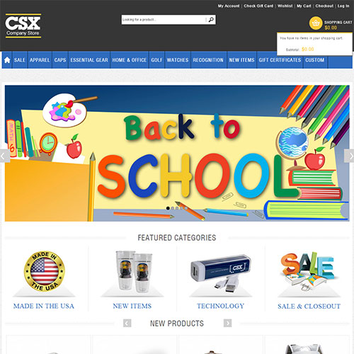 Screenshot of CSX Store