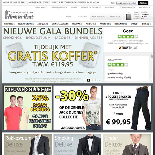 Screenshot of Henk ter Horst Fashion Group