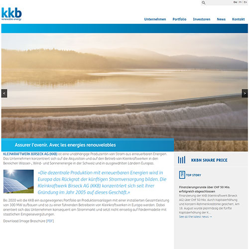 Screenshot of KKB Energy