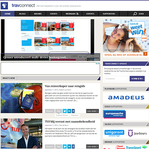 Screenshot of TravConnect