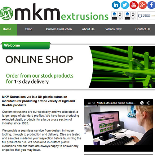 Screenshot of MKM plastics